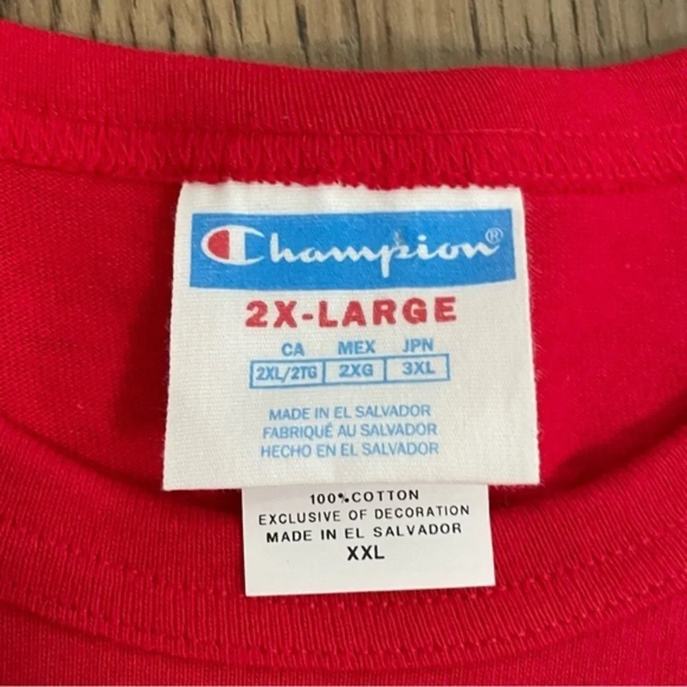 Champion‎ Red Big Logo T Shirt